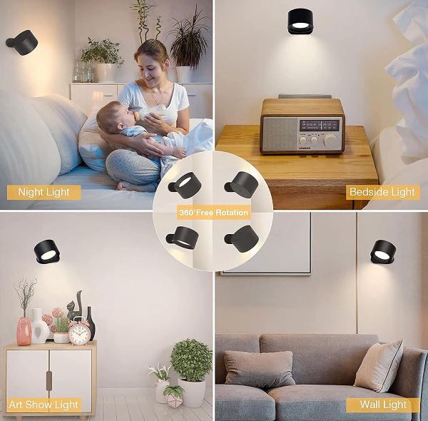 LAMPARA PARA PARED LUZ LED