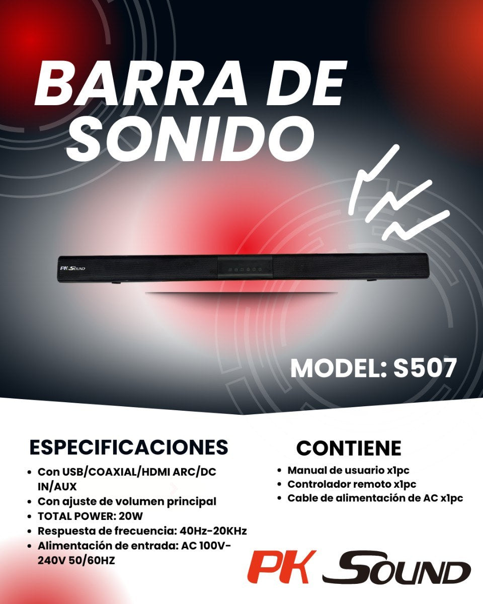 BARRA DE SONIDO PK SOUND